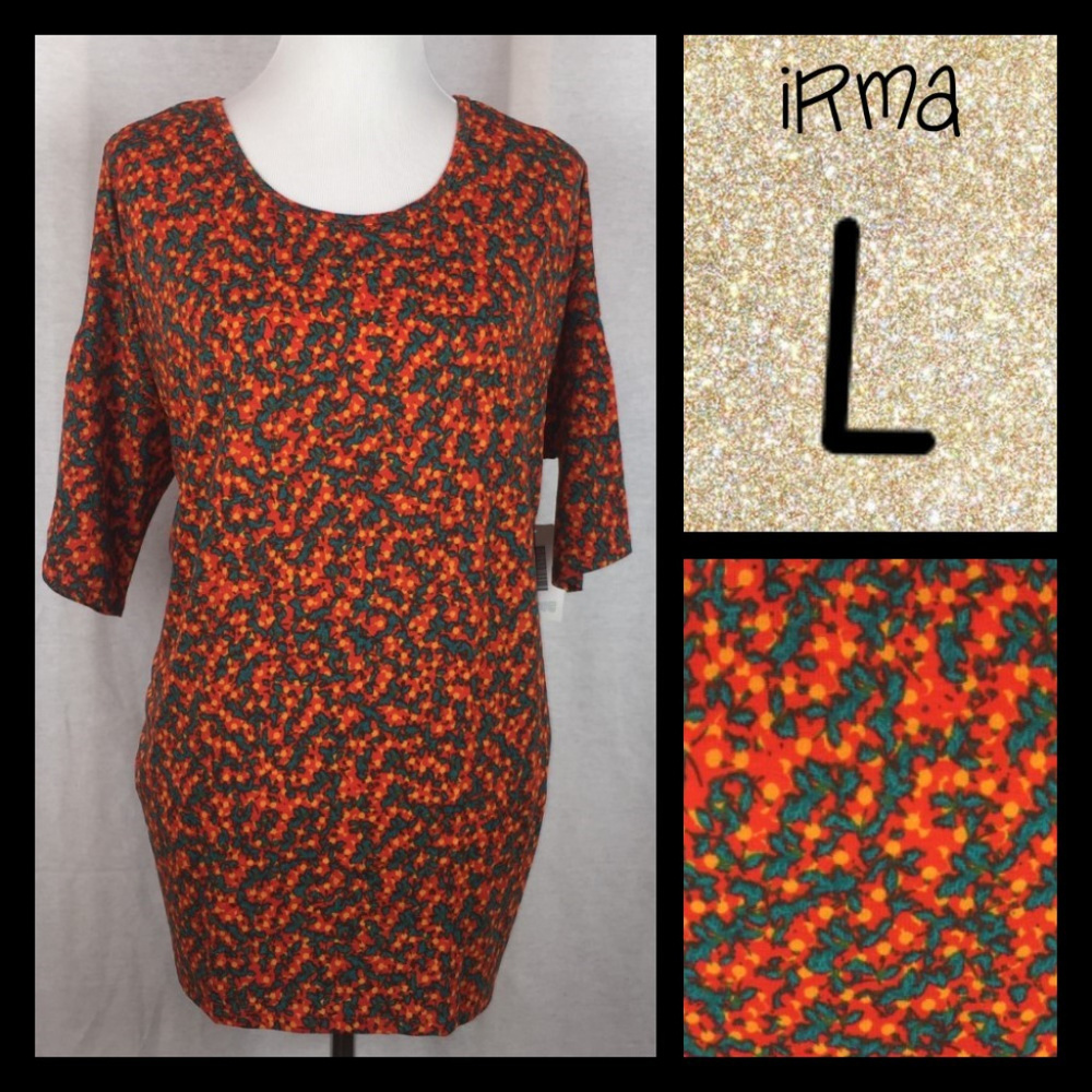 NWT LuLaRoe Irma Tunic - Floral - L